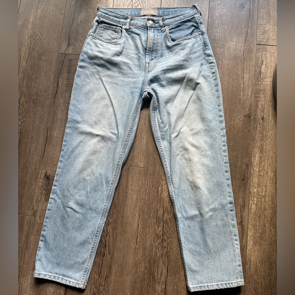 Everlane THE ORIGINAL CHEEKY JEAN Denim Straight Jeans - Light Blue